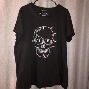 Torrid Christmas Skull T-Shirt